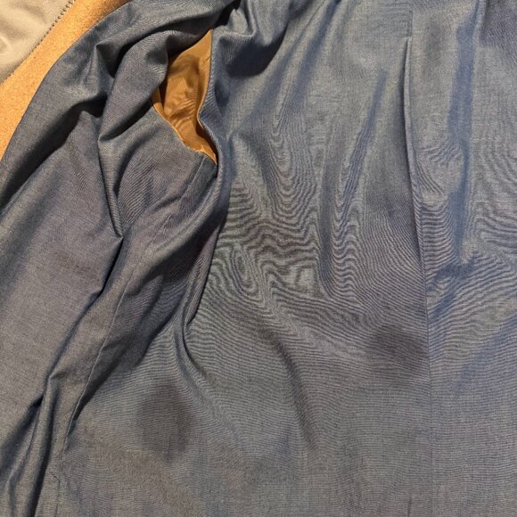 GAP Quilted Sleeve Camel Wool Blend Moto Jacket - Picture 5 of 8